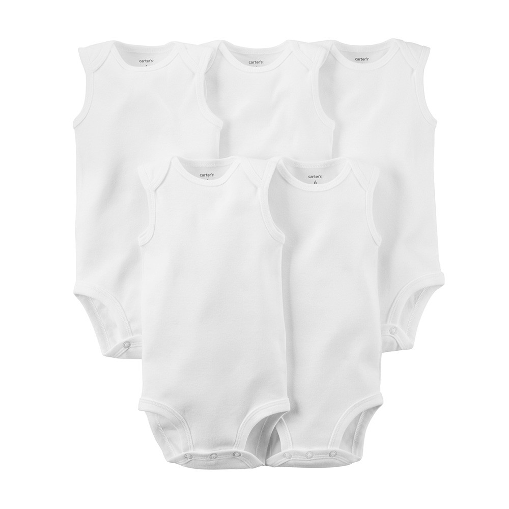 Carter's 5Pack Sleeveless Bodysuits Baby Neutral