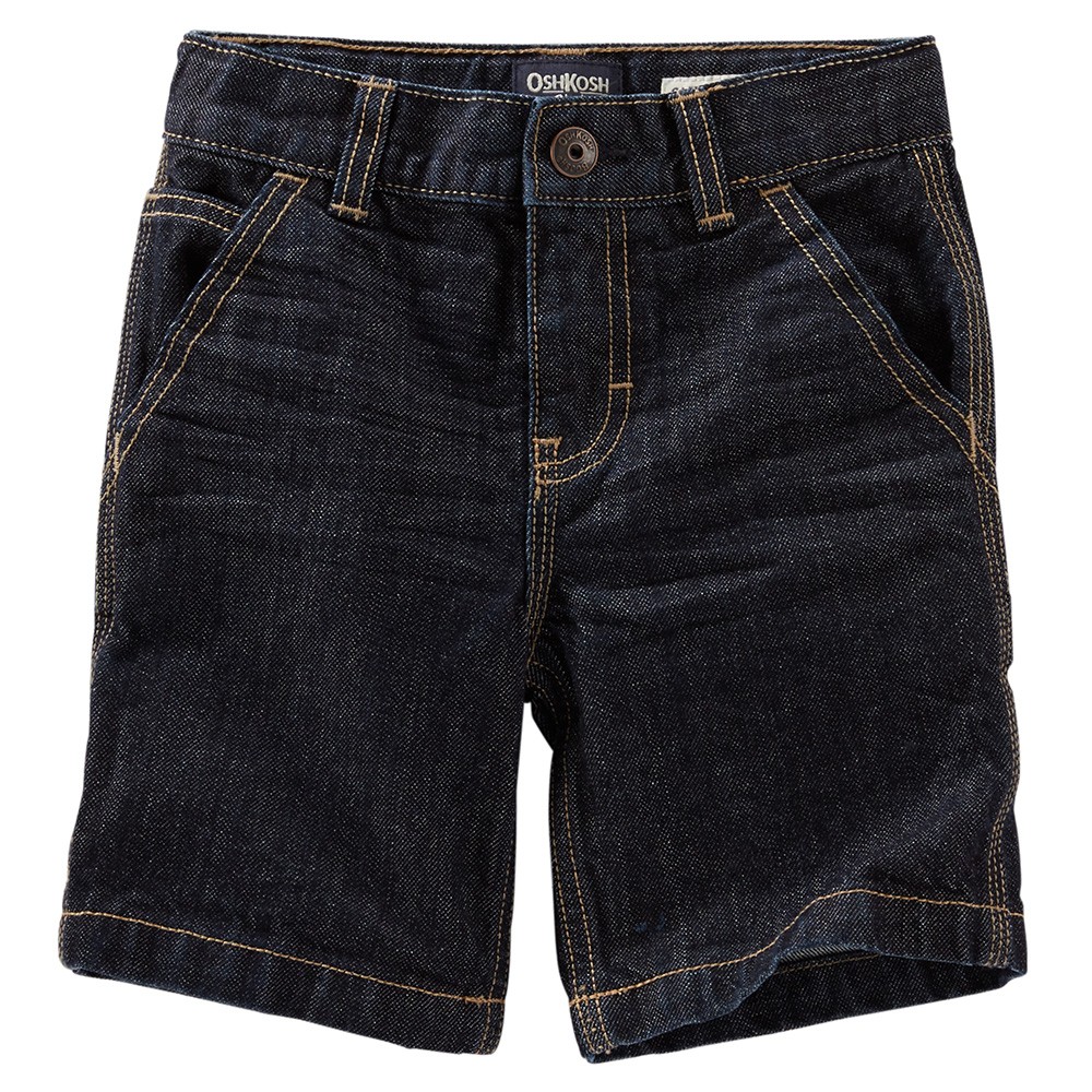 Oshkosh Boys Denim Drawstring Shorts - Black