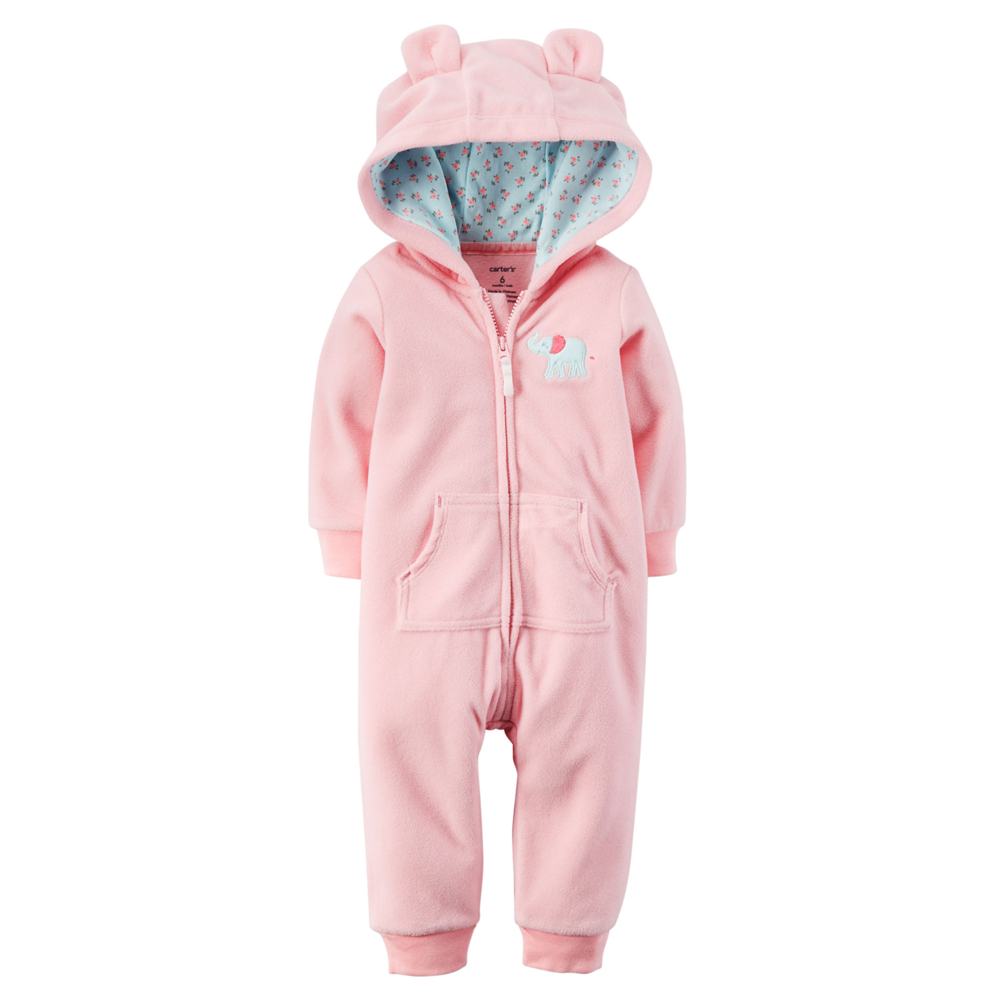 fleece romper baby girl