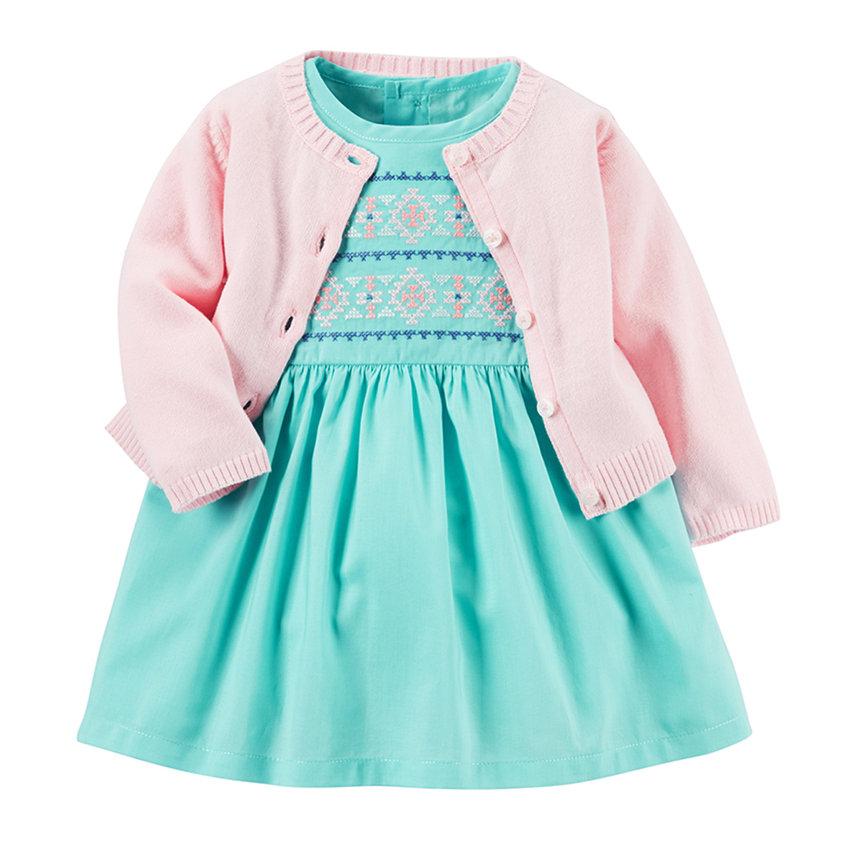 Carter's 2Piece Dress & Cardigan Set Baby Girl