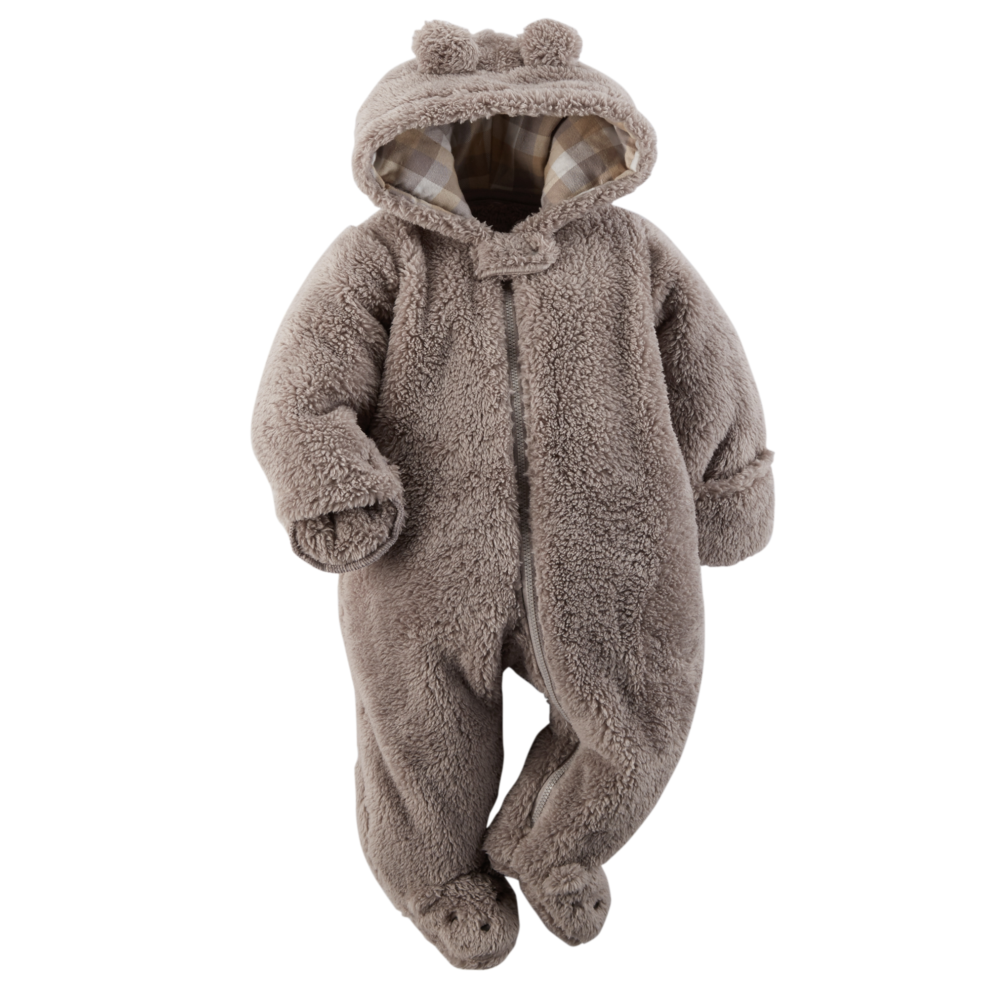 Carter's Sherpa Hooded One Piece Baby Boy