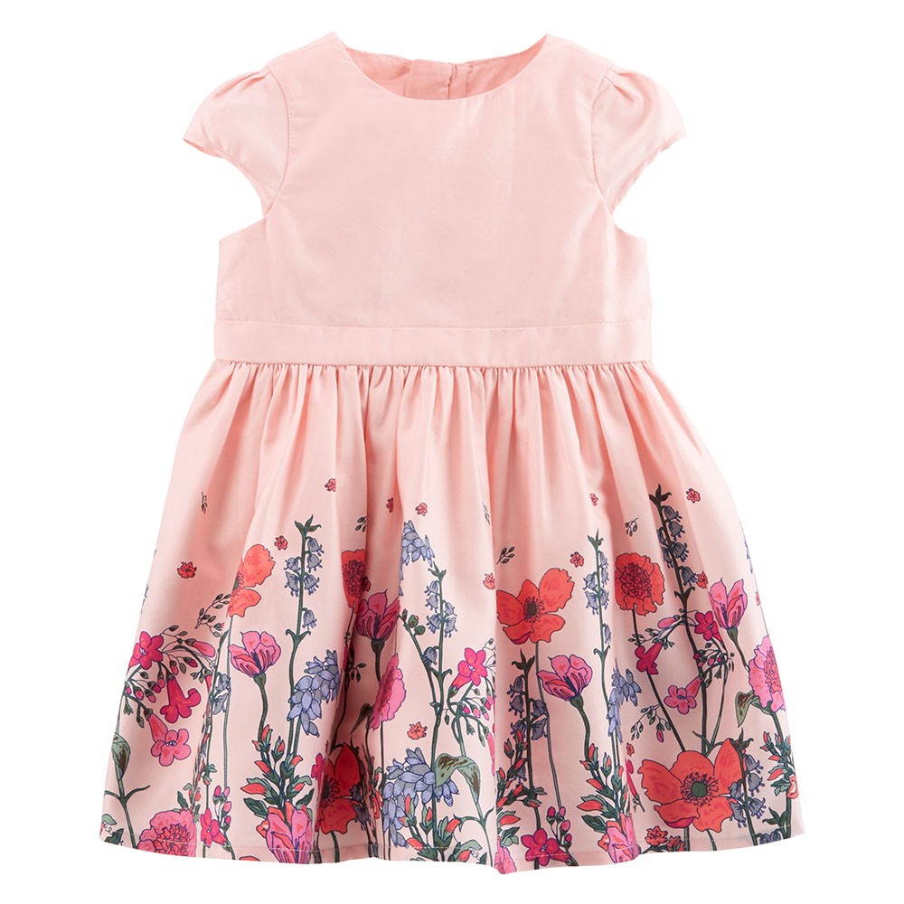 OshKosh B'gosh Floral Border Dress | Baby Girl