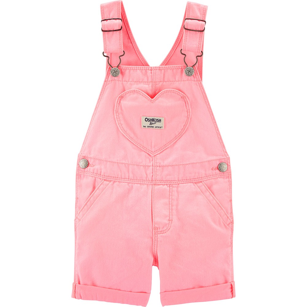 OshKosh B'gosh Neon Pink Shortalls | Baby Girl