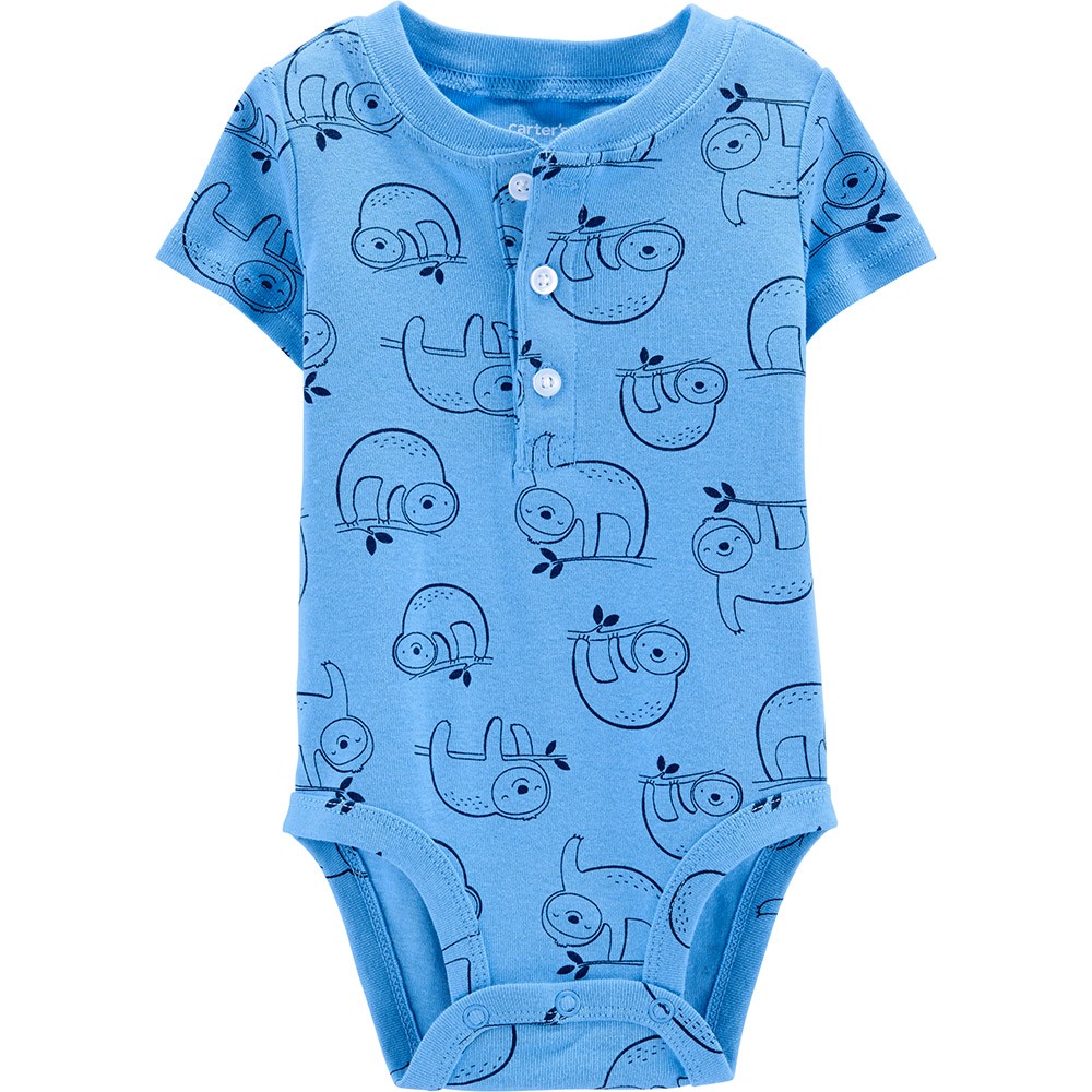 Carter's Sloth Henley Bodysuit Baby Boy