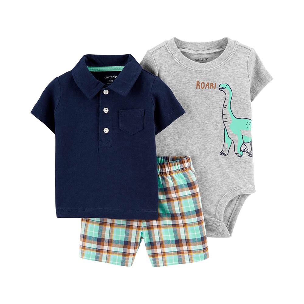 Carter's 3-Piece Polo Little Short Set Baby Boy