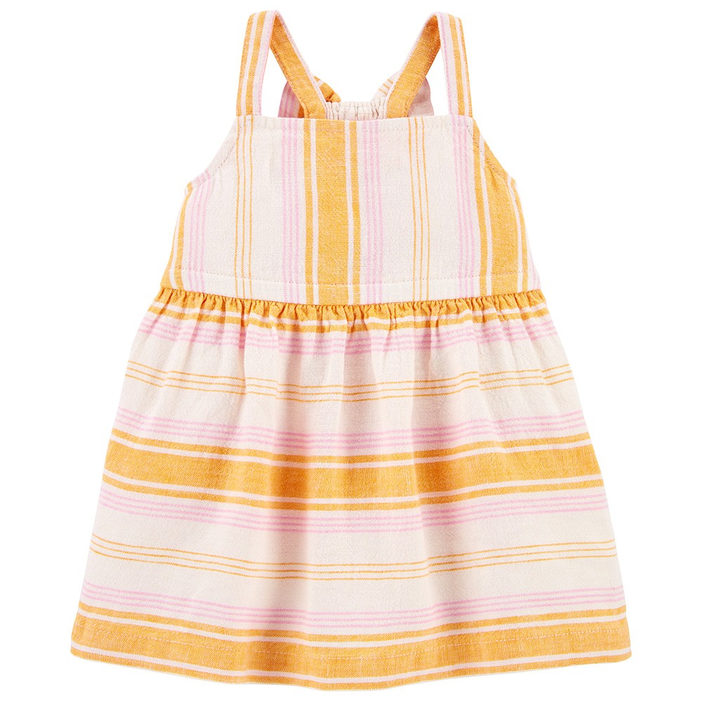 Carter's Striped Linen Dress | Baby Girl