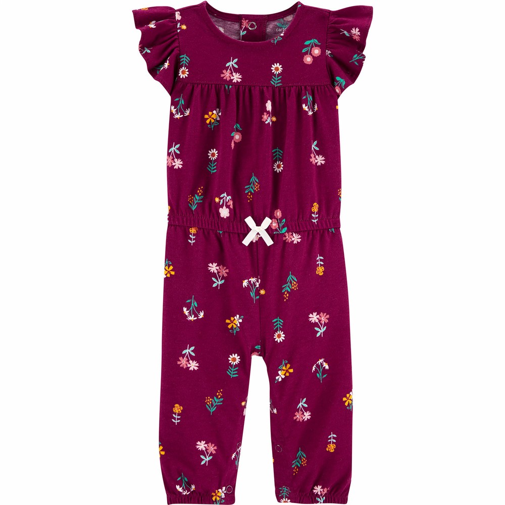 Carter's Floral SnapUp Jumpsuit Baby Girl