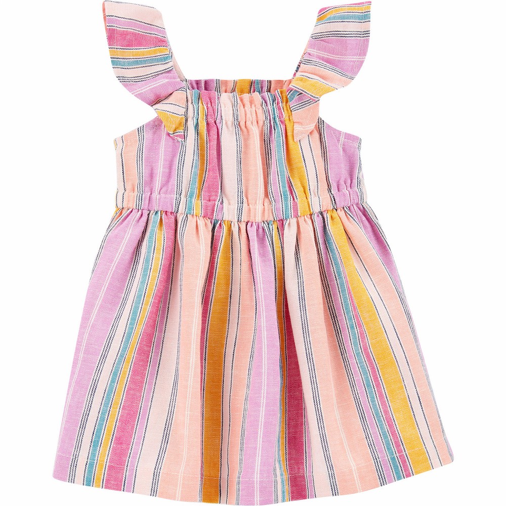 Carter's Striped Linen Dress | Baby Girl