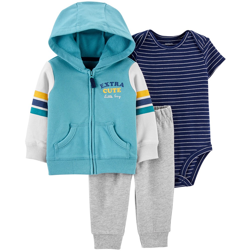 Carter's 3-Piece Striped Little Jacket Set Baby Boy