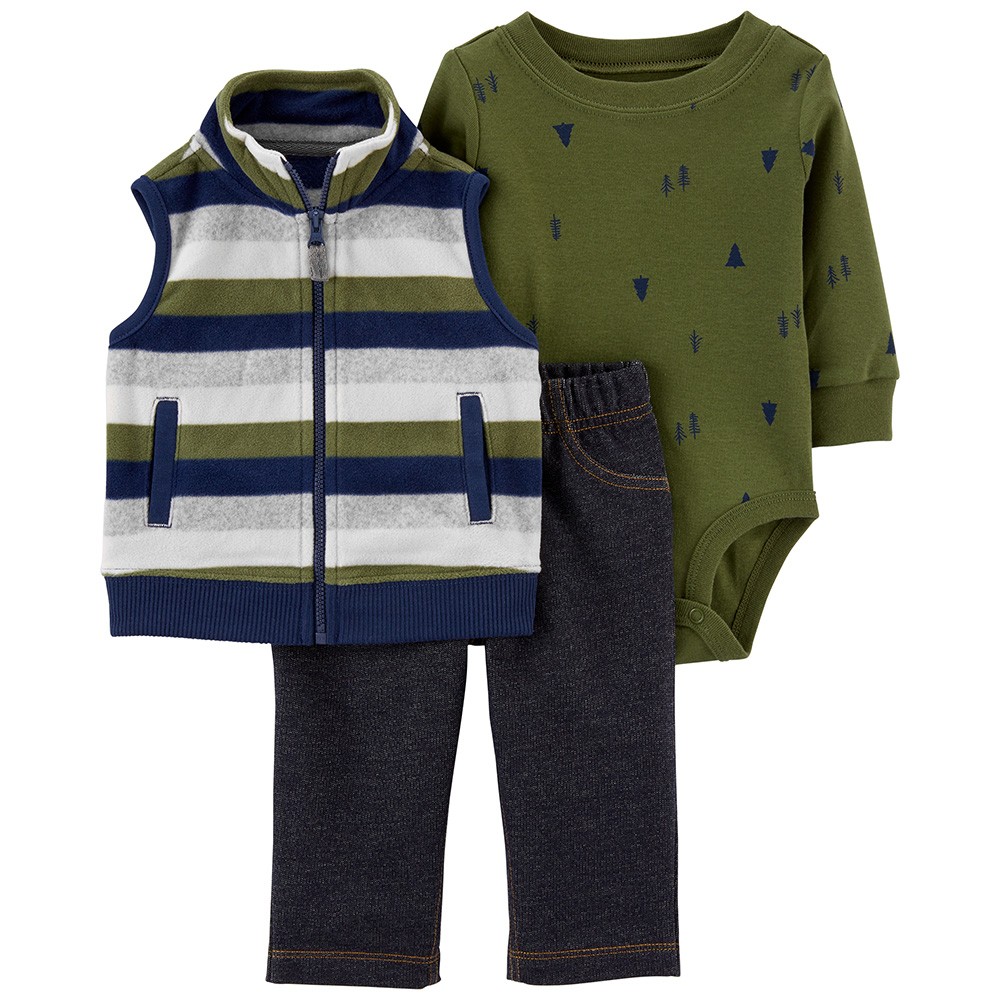 Carter's 3Piece Little Vest Set Baby Boy