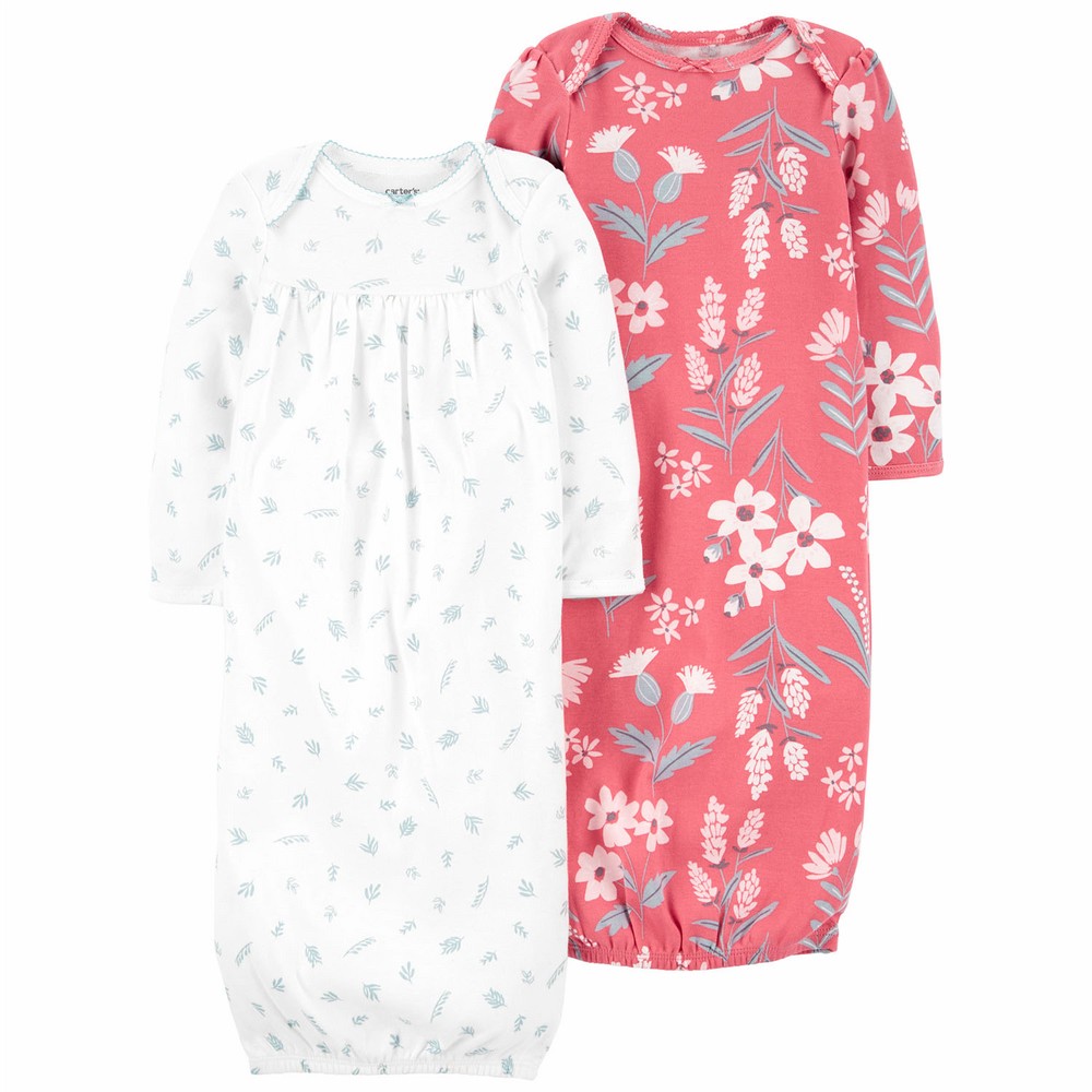 Carter's 2Pack Sleeper Gowns Baby Girl
