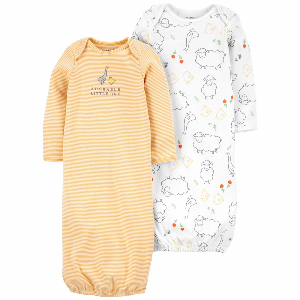 2-Pack Sleeper Gowns-Premature Baby - Ella's Baby Store