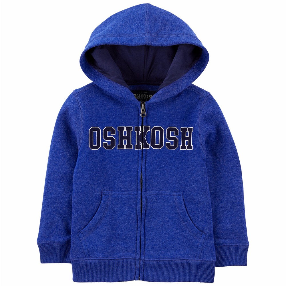 OshKosh B'gosh Zip-Up Logo Fleece Hoodie | Baby Boy