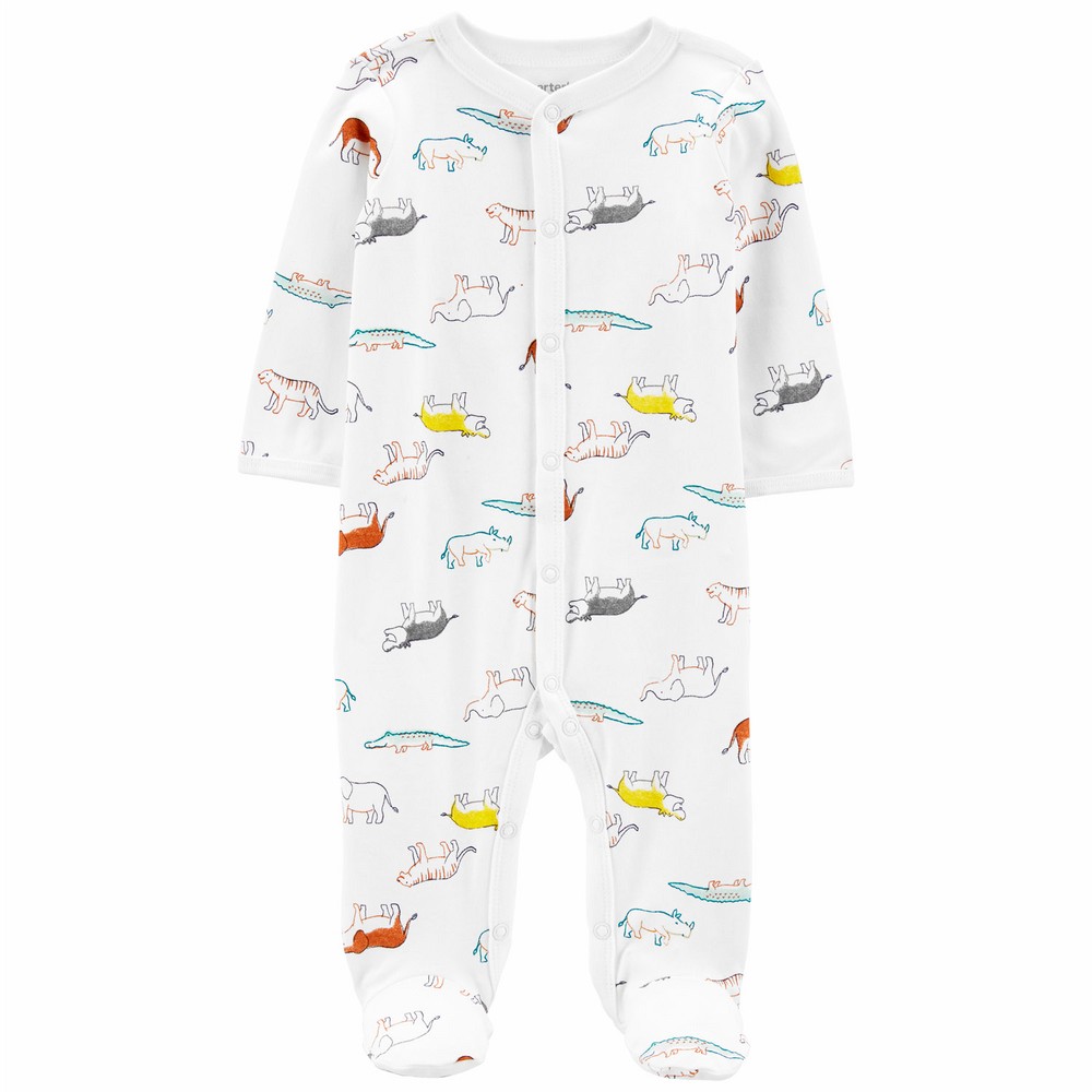 Carter's Animal SnapUp Cotton Footie Sleep & Play Onesie Baby Boy