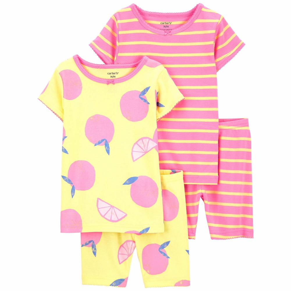 Carters Girls 4-16 4-Piece Unicorn 100% Snug Fit Cotton PJs