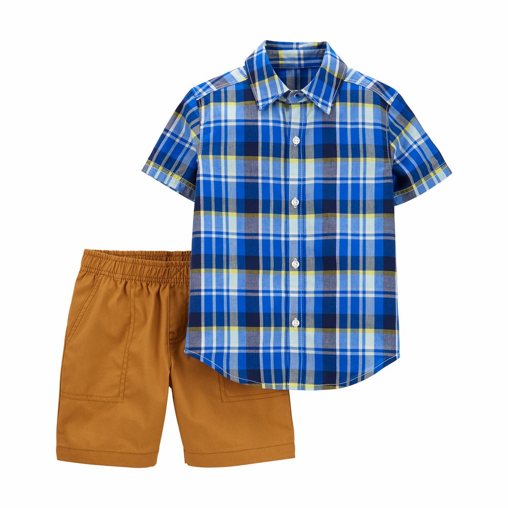 Premium Baby Boy Front Open Shorts Set - 223