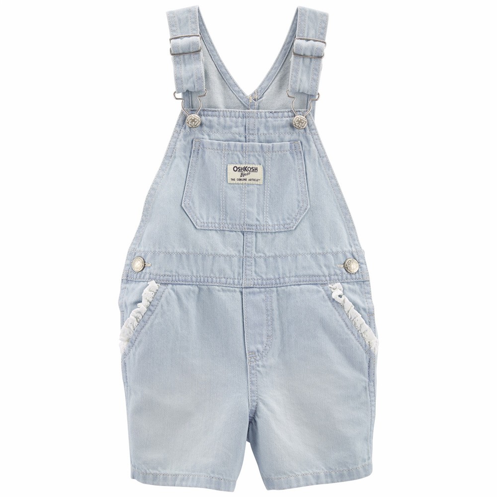 OshKosh Baby Girl Pink Floral Straps Shortalls