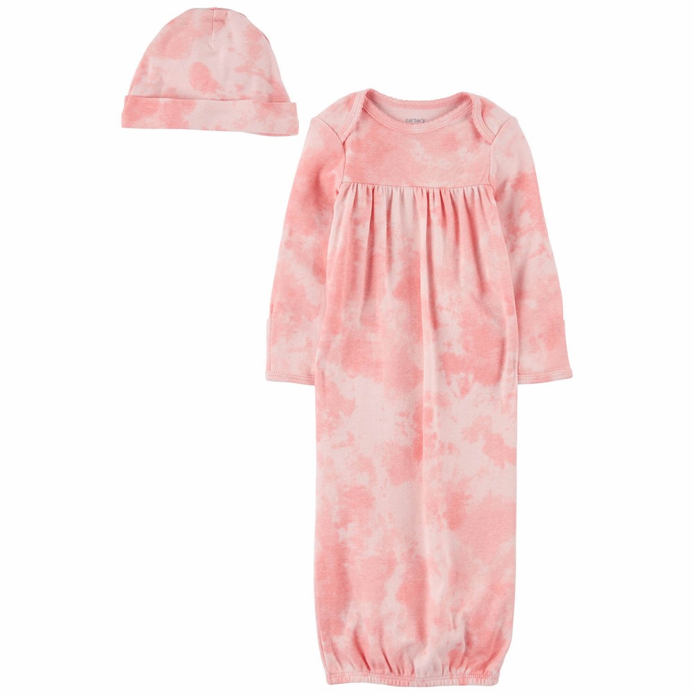 Carter's 2Piece TieDye Sleeper Gown Set Baby Girl