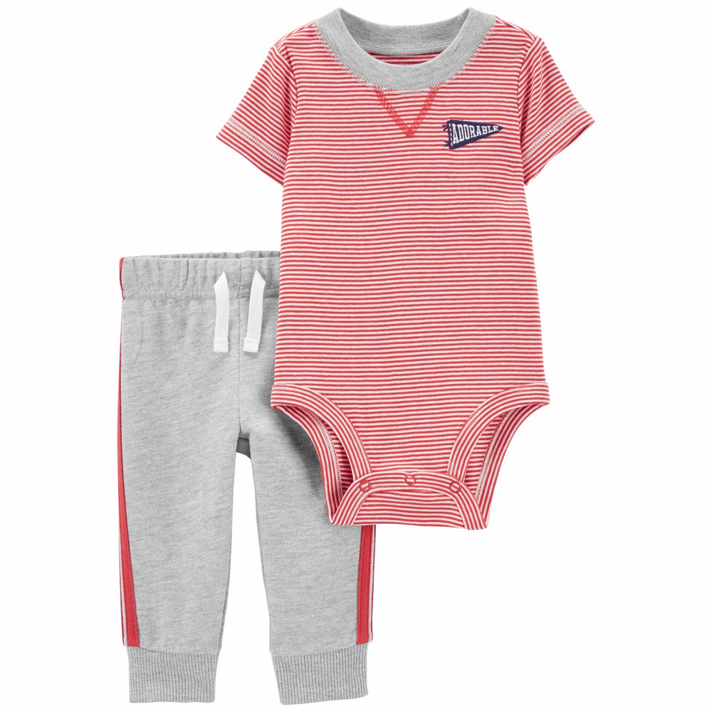 Carter's 2pc Baby Boy Blue Soft Pants Set main image 0
