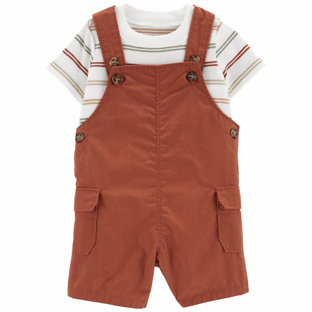 Carter's 2Piece Tee & Shortalls Set Baby Boy