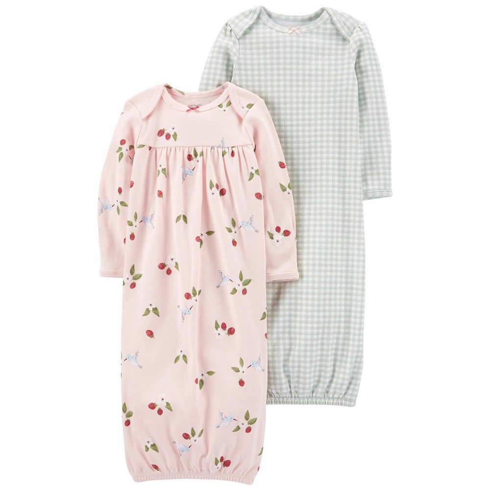 Carter's 2Pack Sleeper Gowns Baby Girl