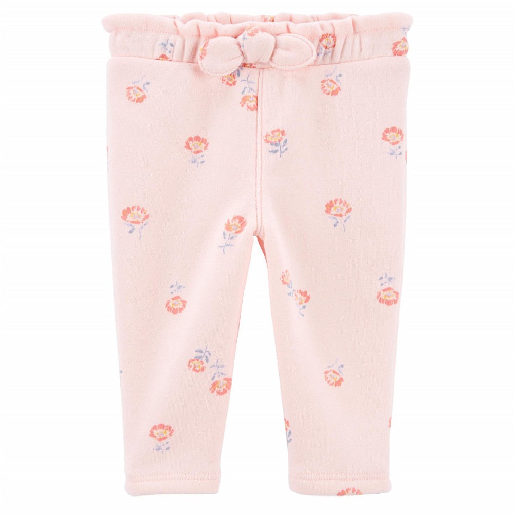 OshKosh Kid Girl Blue Fleece Drawstring Joggers main image 0