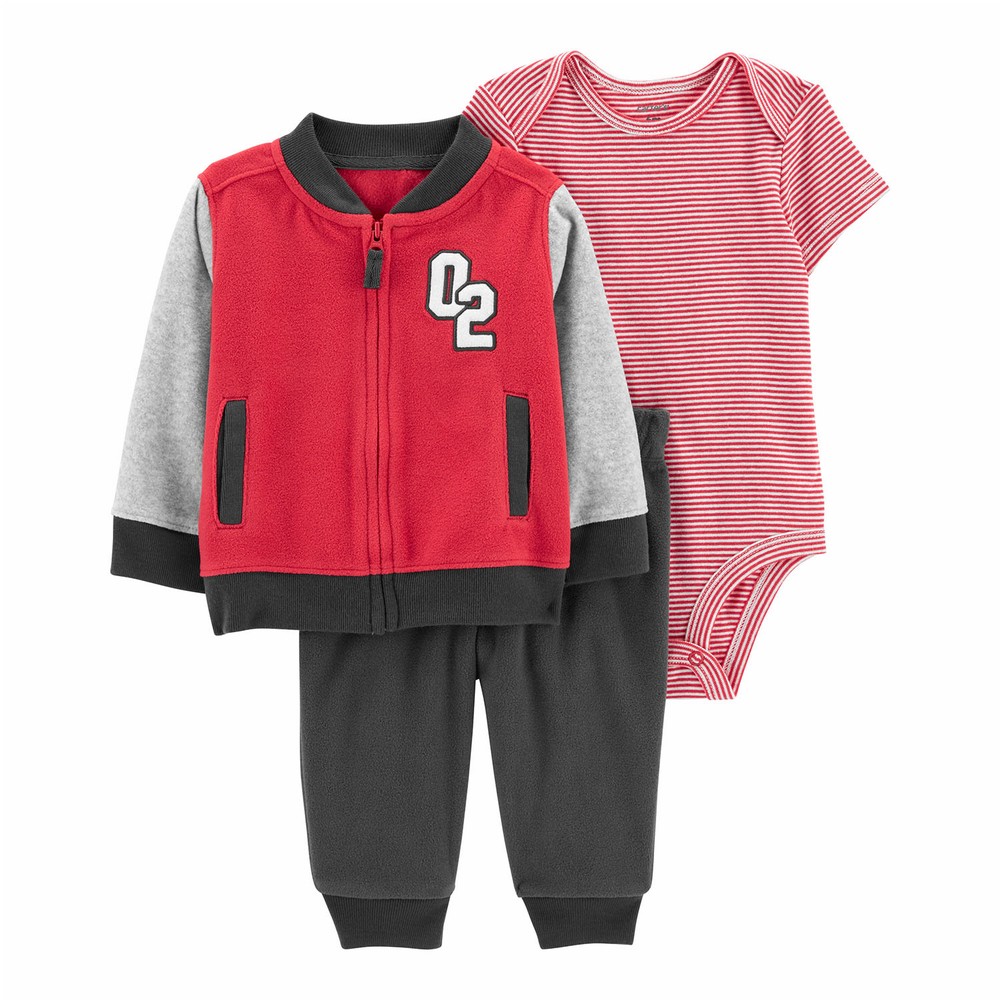Carter's 3-Piece Varsity Little Jacket Set | Baby Boy