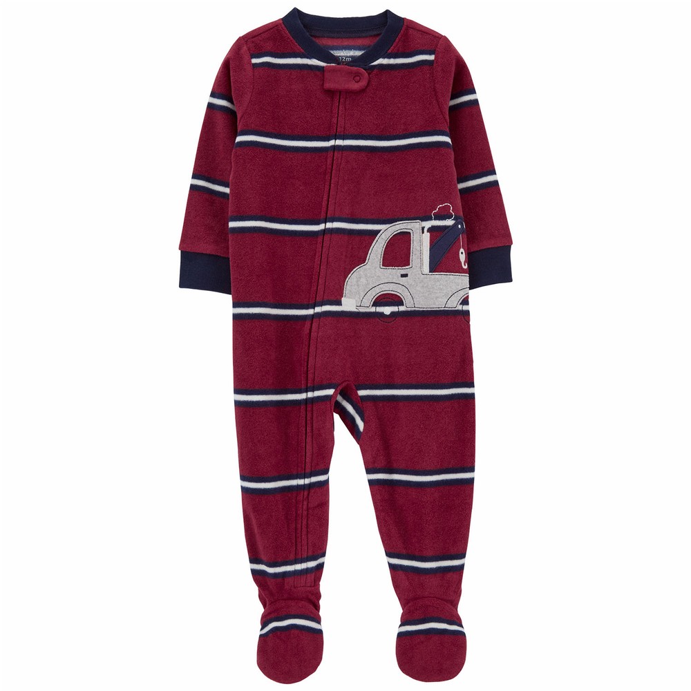 Carter's Truck Fleece Footie One Piece PJ's Baby Boy