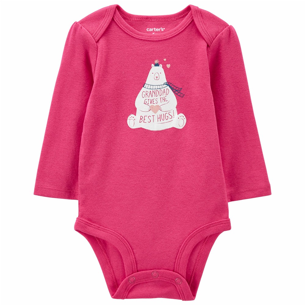 Carter's Baby Girl Polar Bear 2-Way Zip-Up Footie Coverall main image 1