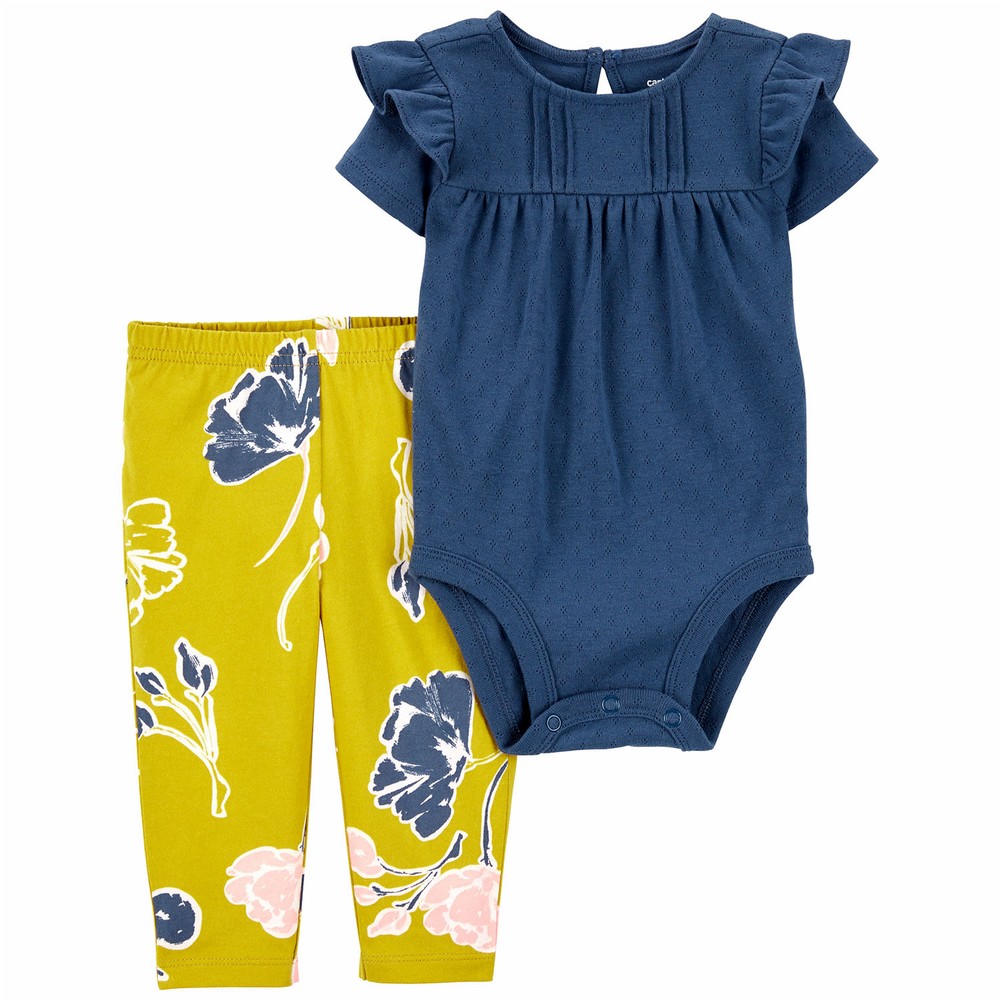 Carter's 2pc Baby Girl Red Bodysuit & Pants Set