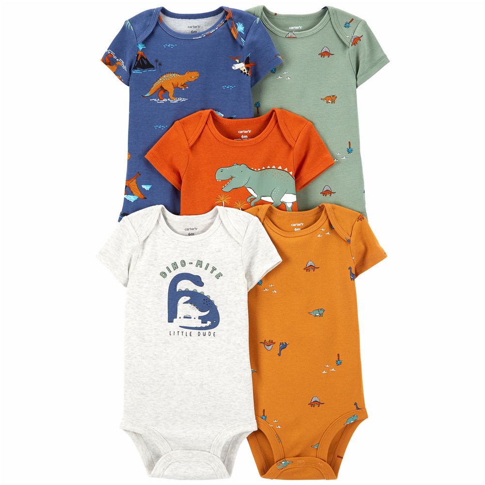 Python Onesies Carter's 5-Pack Short-Sleeve Bodysuits | Baby Boy