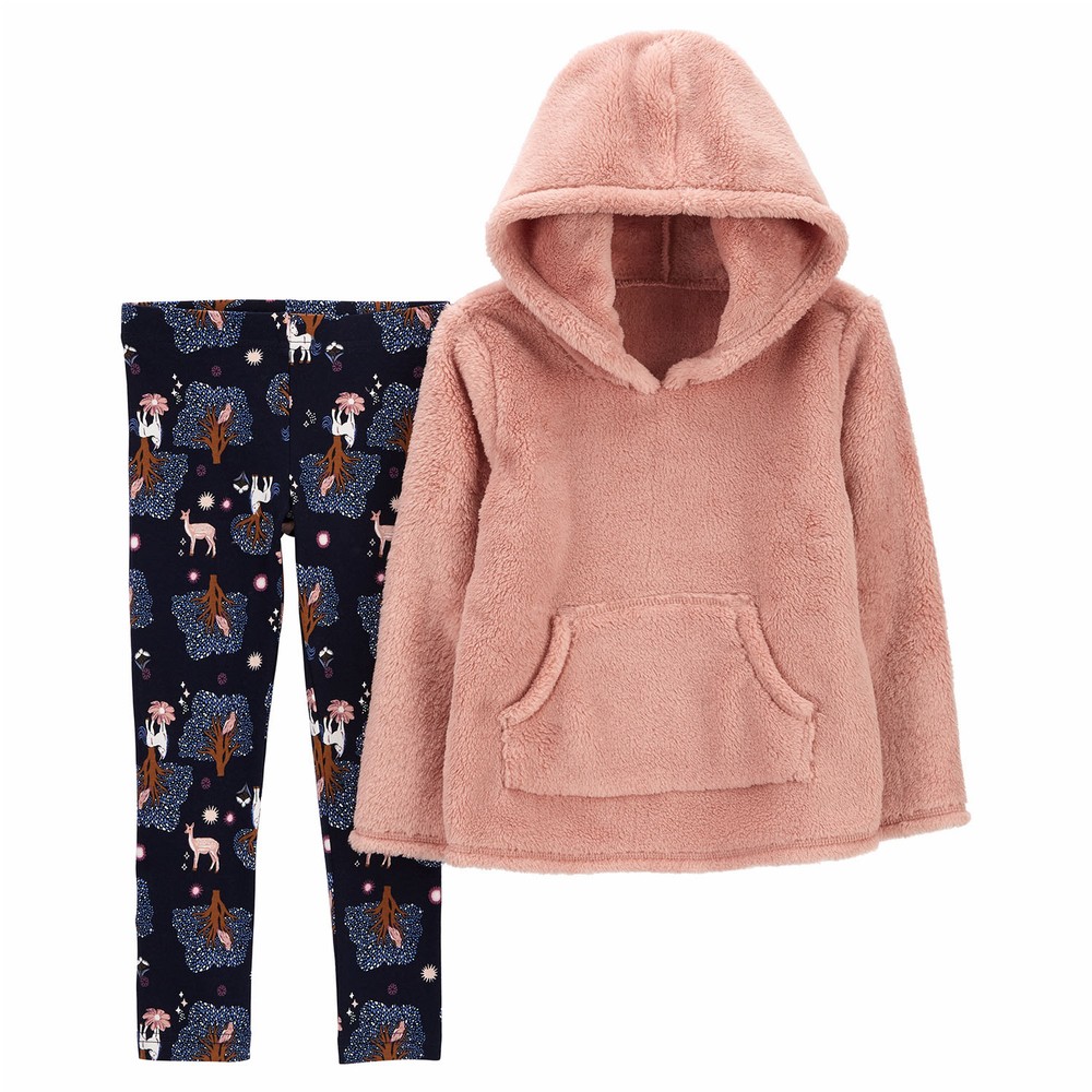 Carter s 2 Piece Fuzzy Pullover Legging Set Baby Girl