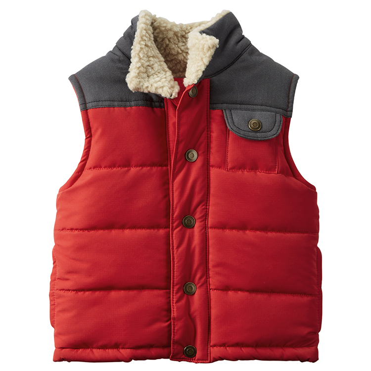 flannel shirt with puffer vest