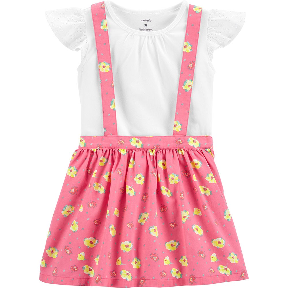 Carter's 2Piece Flutter Tee & Denim Skirtall Set Toddler Girl