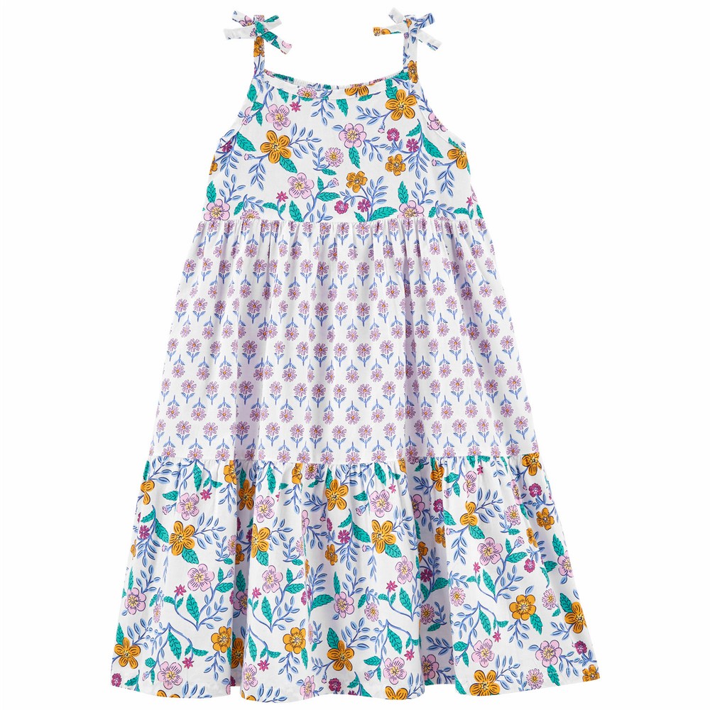 Carter's Kid Girl Black Floral Dress