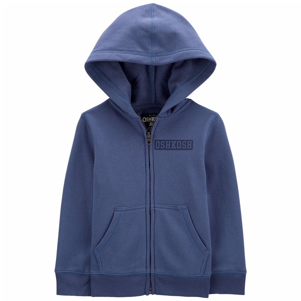 OshKosh Toddler Boy Blue Hooded Polo main image 1