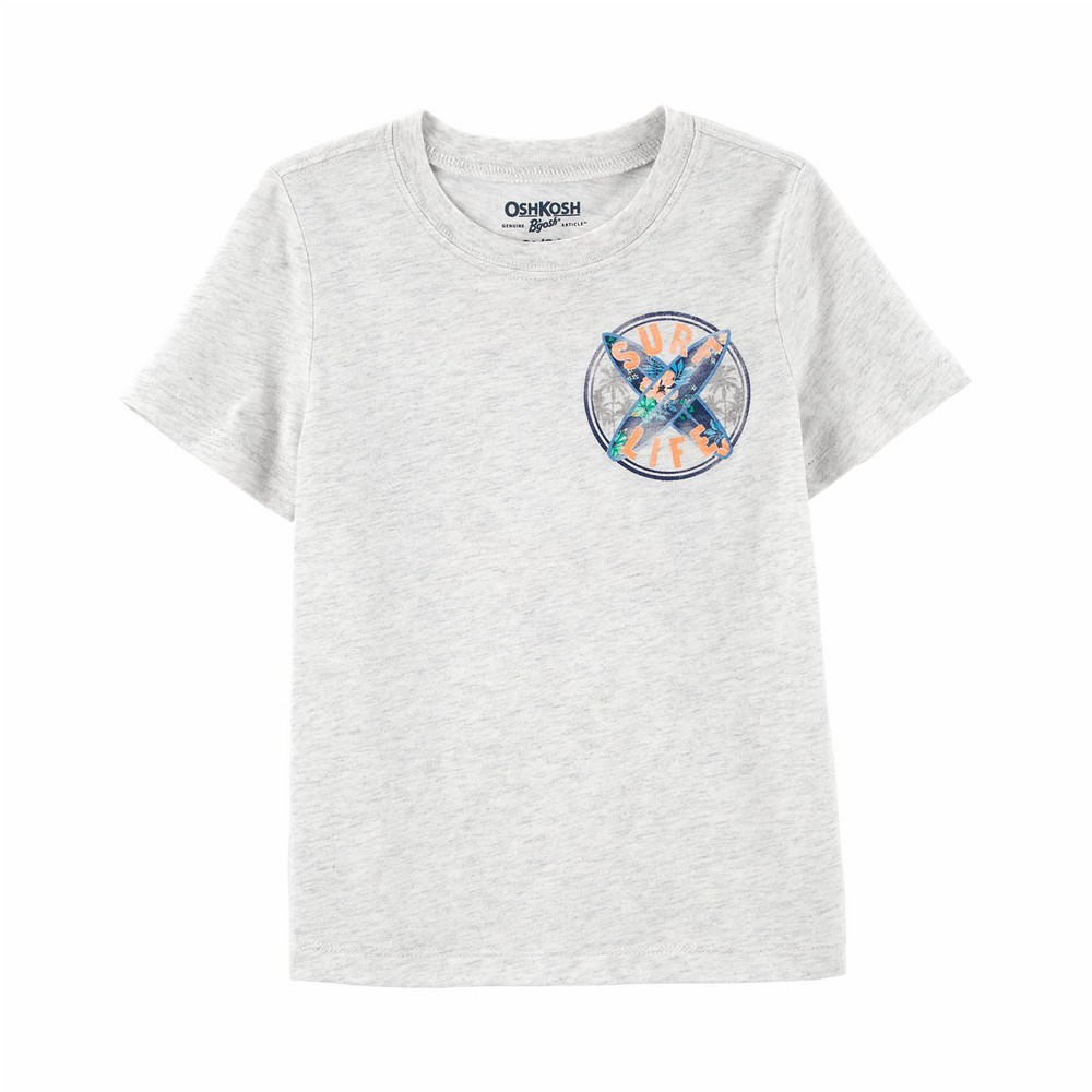 OshKosh Baby Boy Ivory Geo Print Shirt main image 1