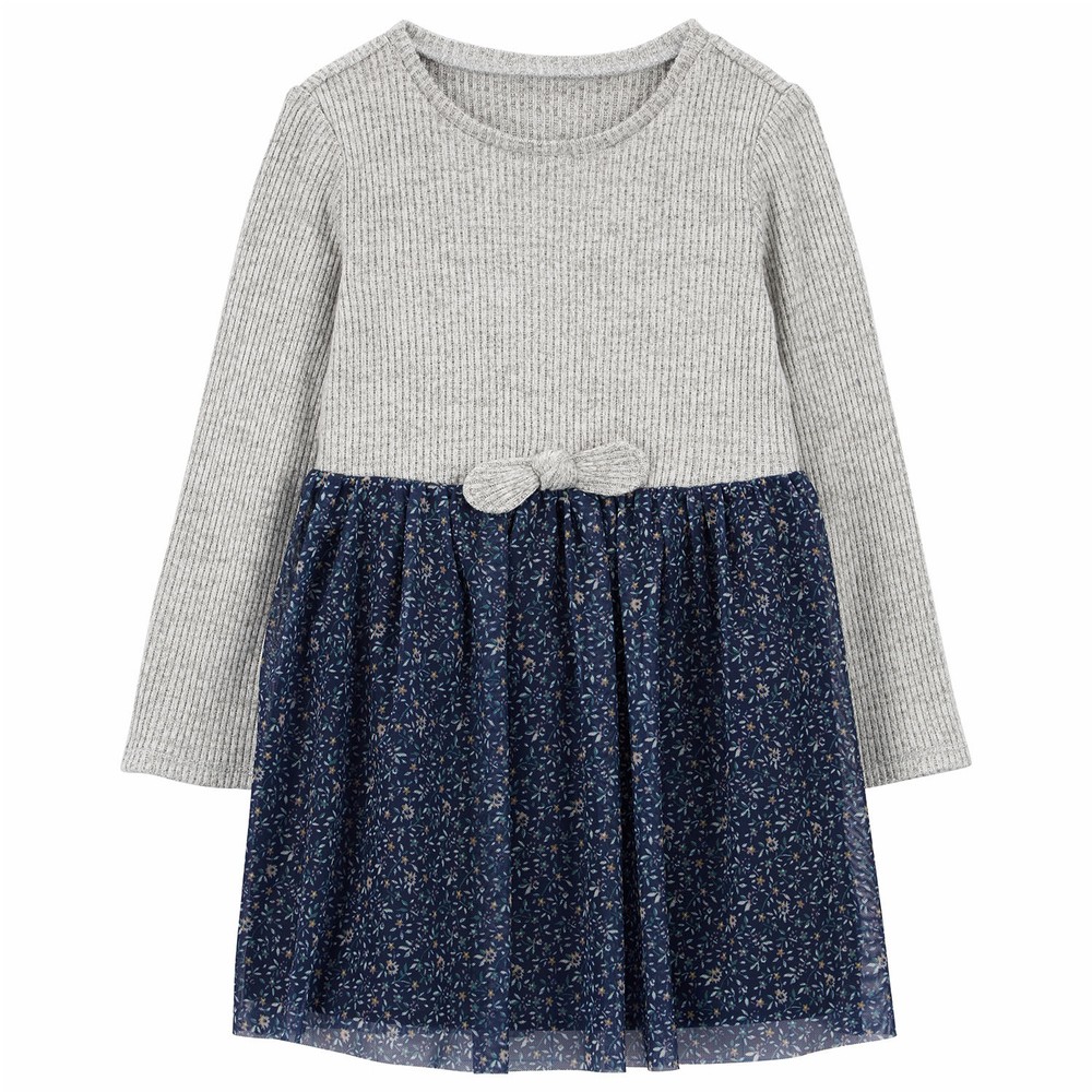 OshKosh Kid Girl Blue Floral Dress main image 0