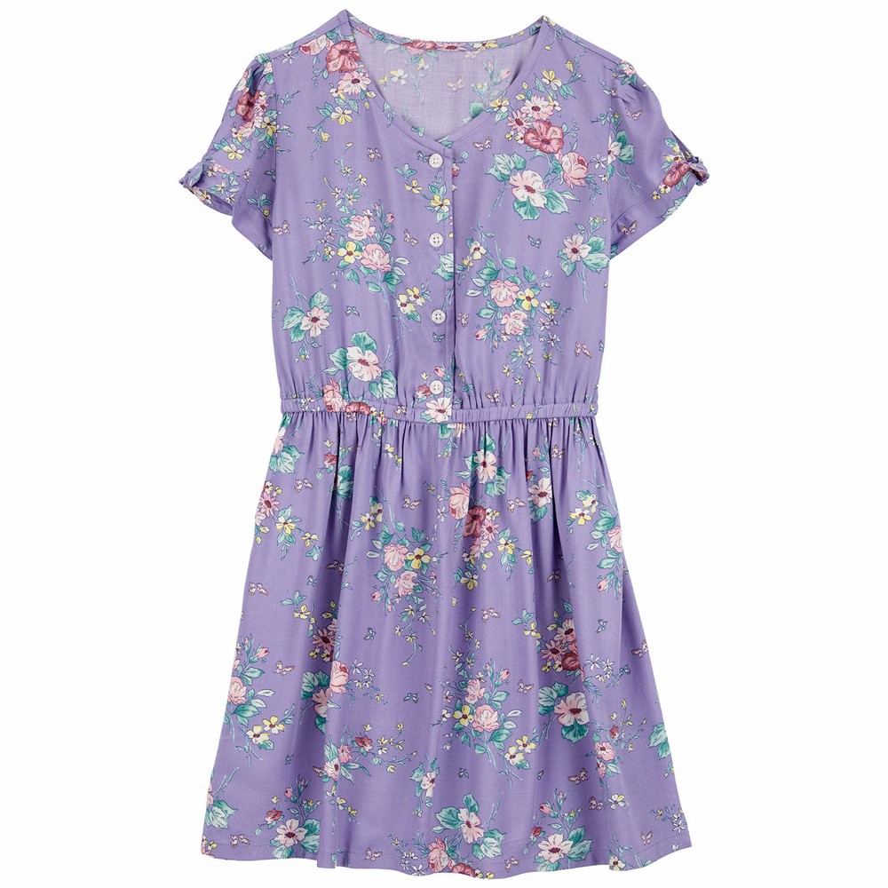 OshKosh Baby Girl Rose Gold Pleated Dress