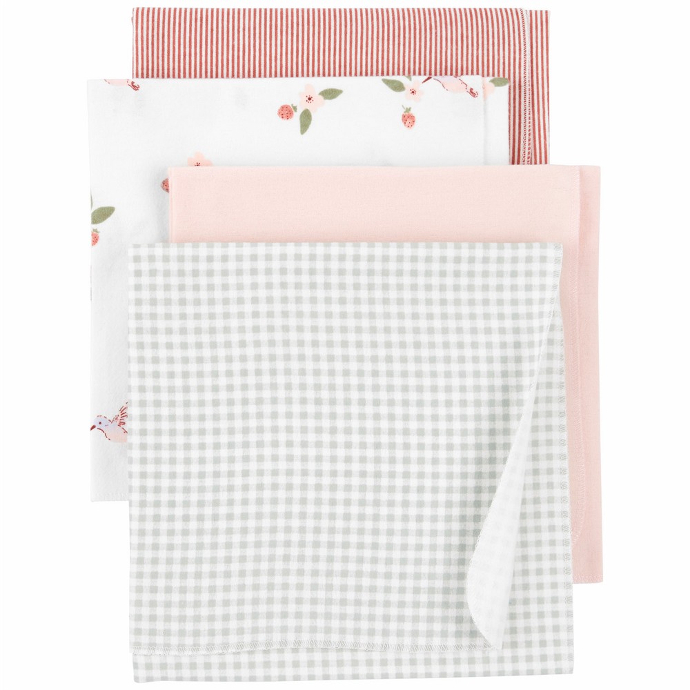 Carter's 4Pack Receiving Blankets Baby Girl