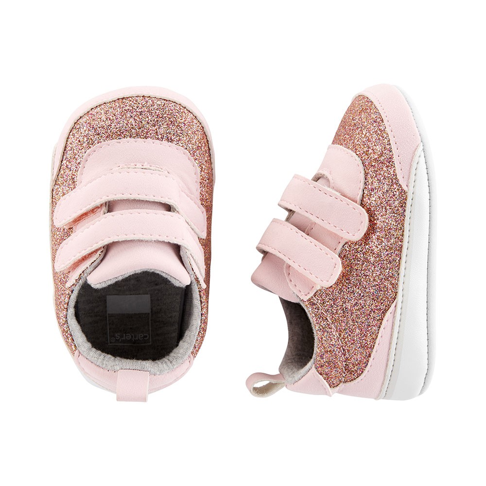 Carter's Glitter Crib Shoe Baby Girl