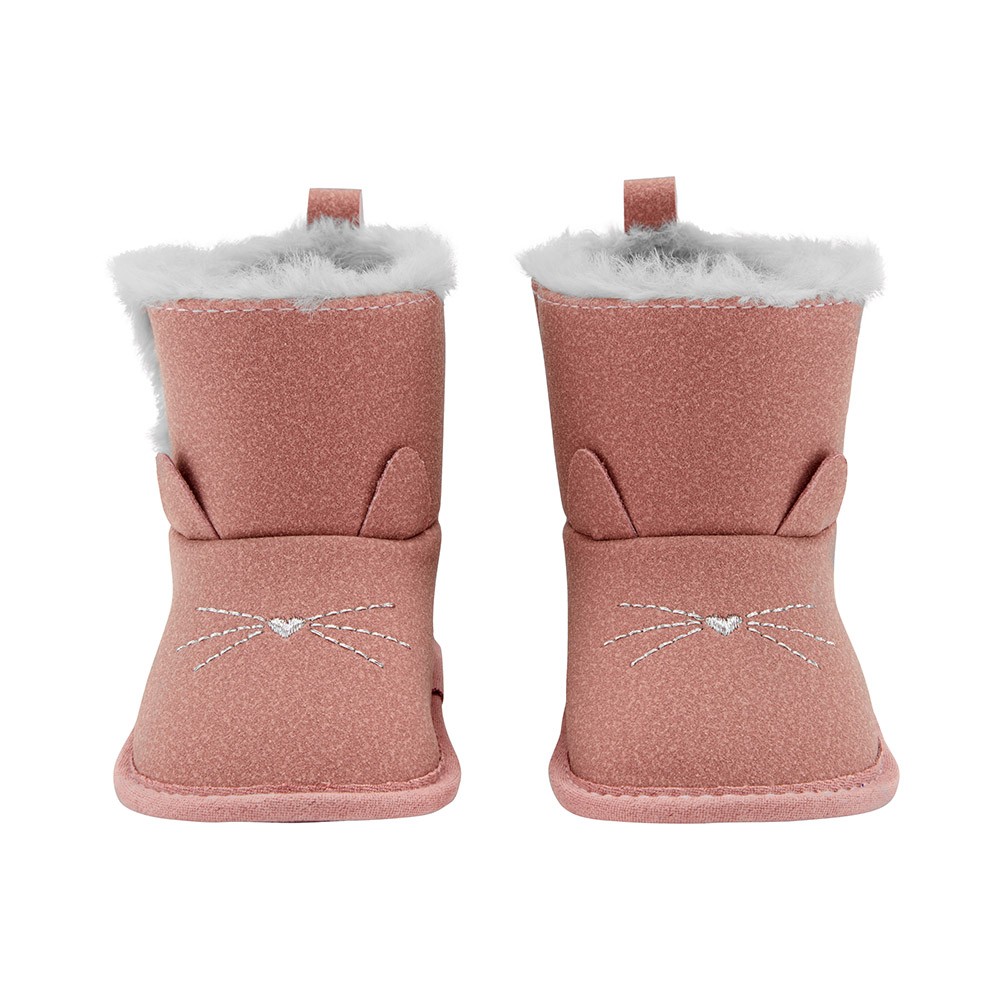 Carter's Cat Boot Crib Shoes Baby Girl