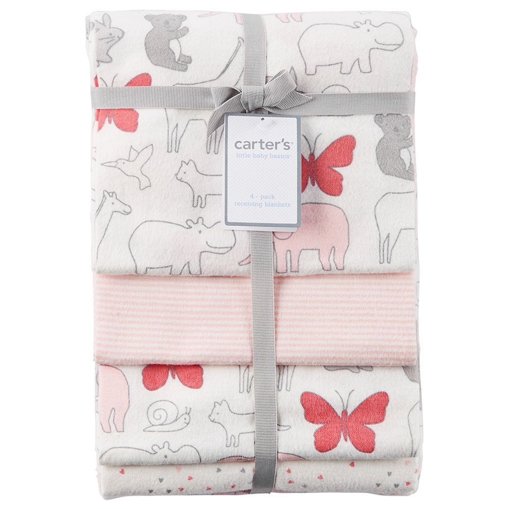 carters baby girl receiving blankets
