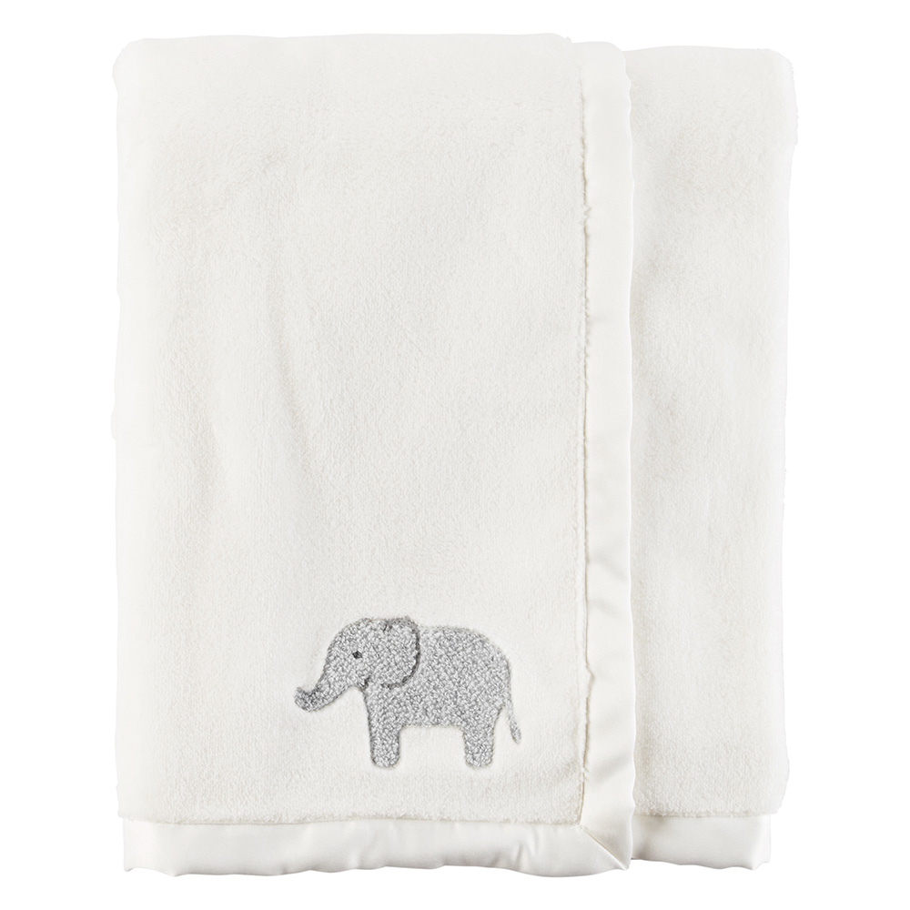 Carter's Elephant Plush Blanket Baby Neutral