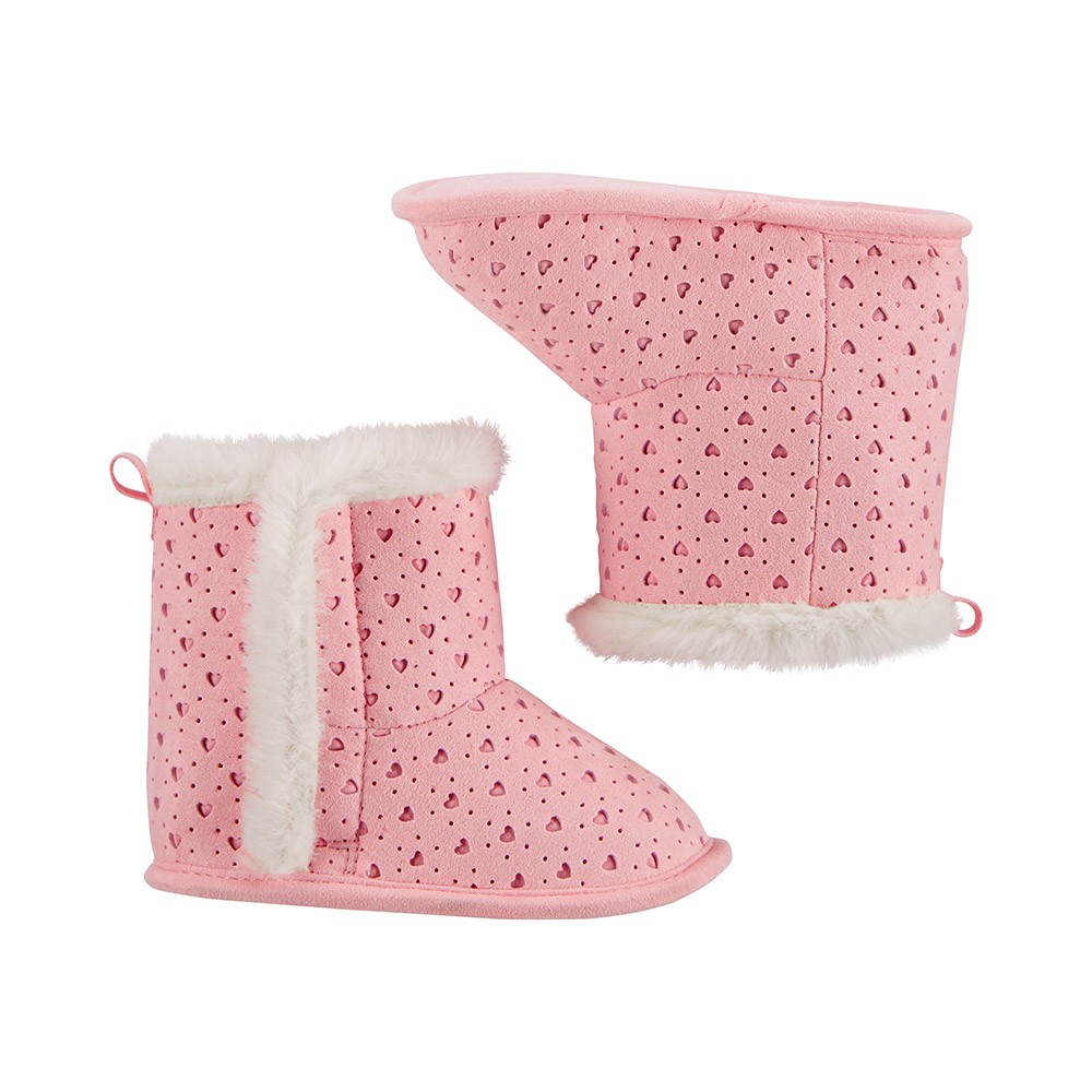 OshKosh BGosh Velvet Ballet Crib Shoes 3-6M Pink